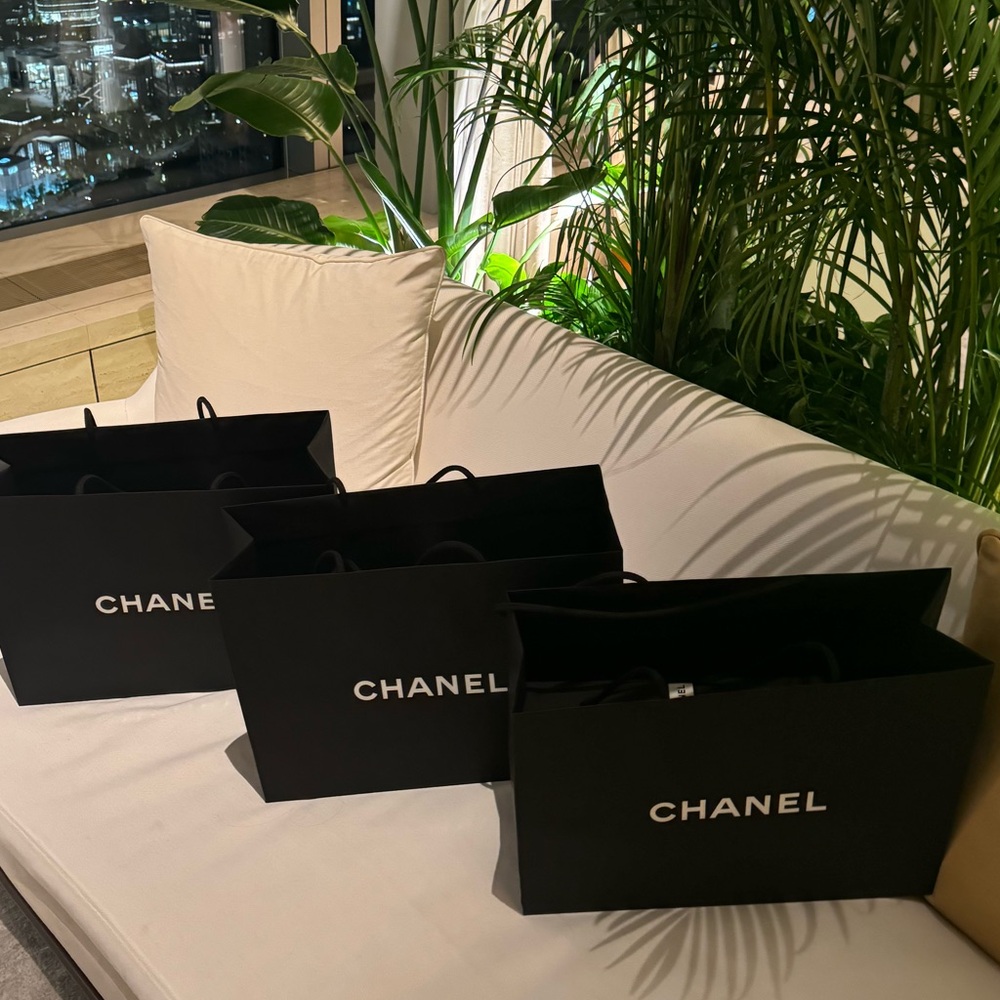 Chanel boxes and bags, camellias, ribbons etc NAME YOUR PRICE